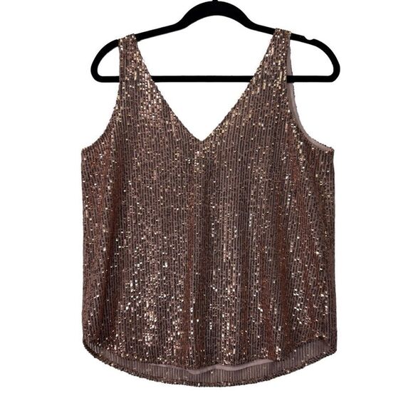 New!! Oversized fit small Pink sequin top from Loft NWT - Picture 9 of 12